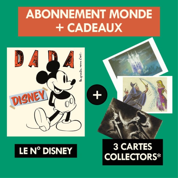 Abonnement de Noël MONDE + cadeaux : la revue Disney et 3 cartes collectors